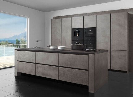 zeyko "forum stucco" mit versiegelter Betonoberfläche (Foto: zeyko Küchenmanufaktur) zeyko "forum stucco" mit versiegelter Betonoberfläche (Foto: zeyko Küchenmanufaktur)